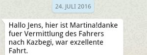 Feedback Euro Taxi Tbilisi